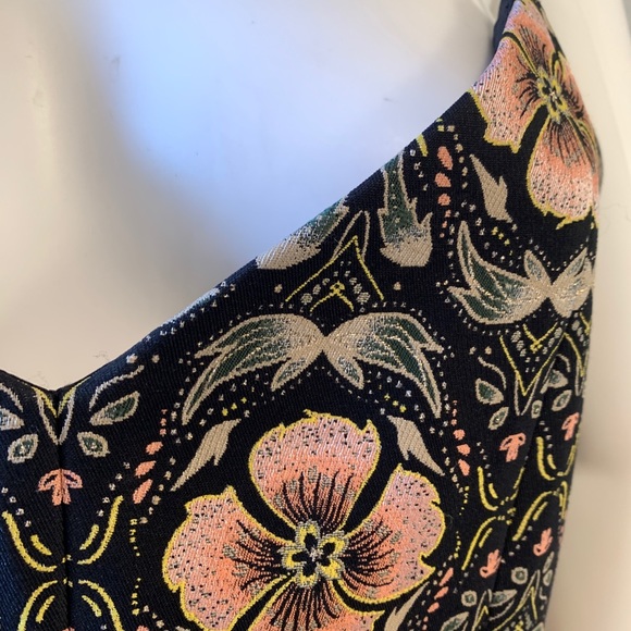 New - Gorgeous Alice + Olivia Spaghetti Strap Brocade Dress - Picture 3 of 11